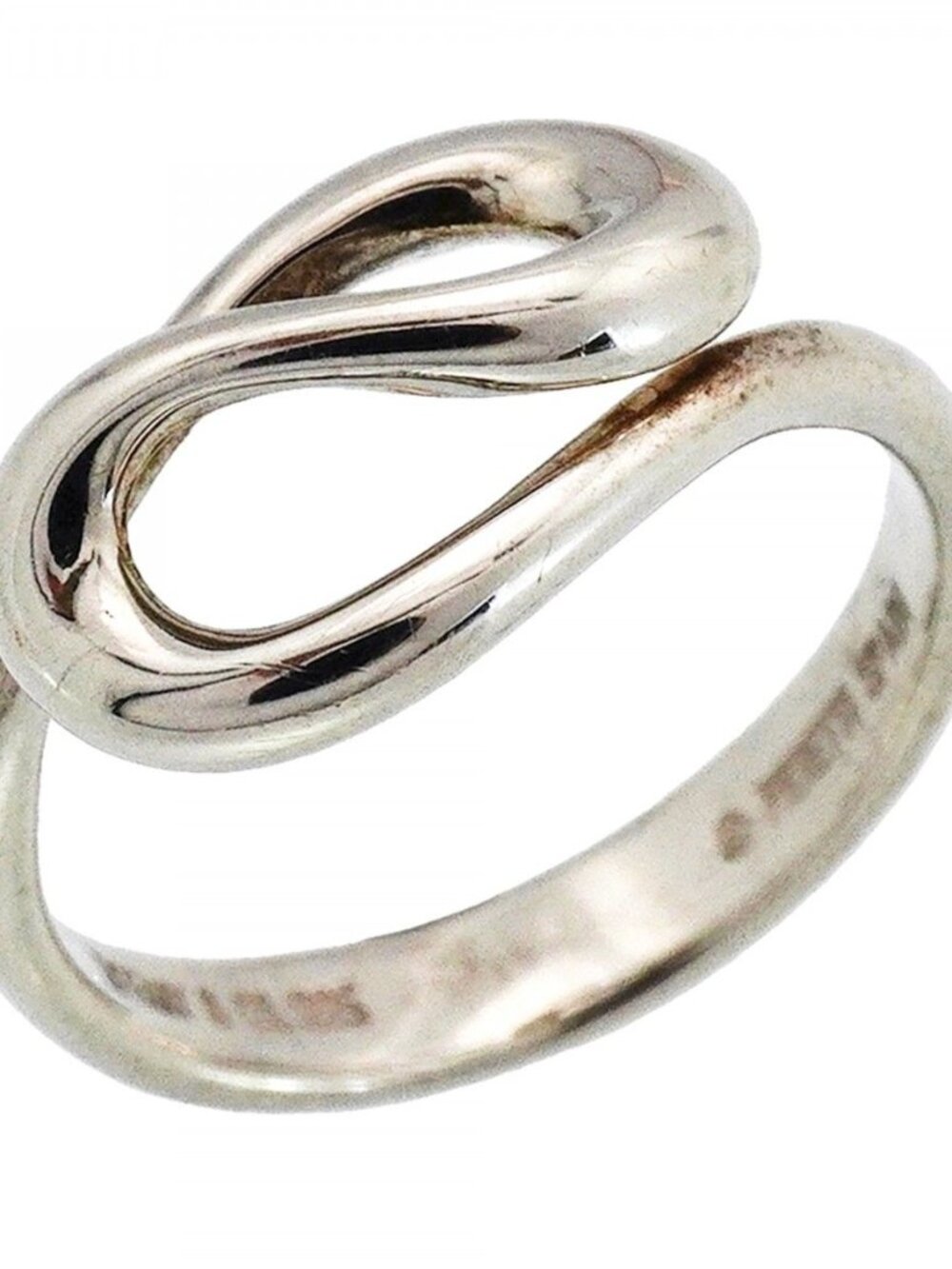 Tiffany & Co Ring Open Wave 925 Sterling Silver